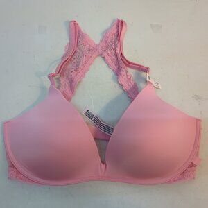 Victoria Secret Sexy Tee Daisy Lace Push up Bra 34C Pink